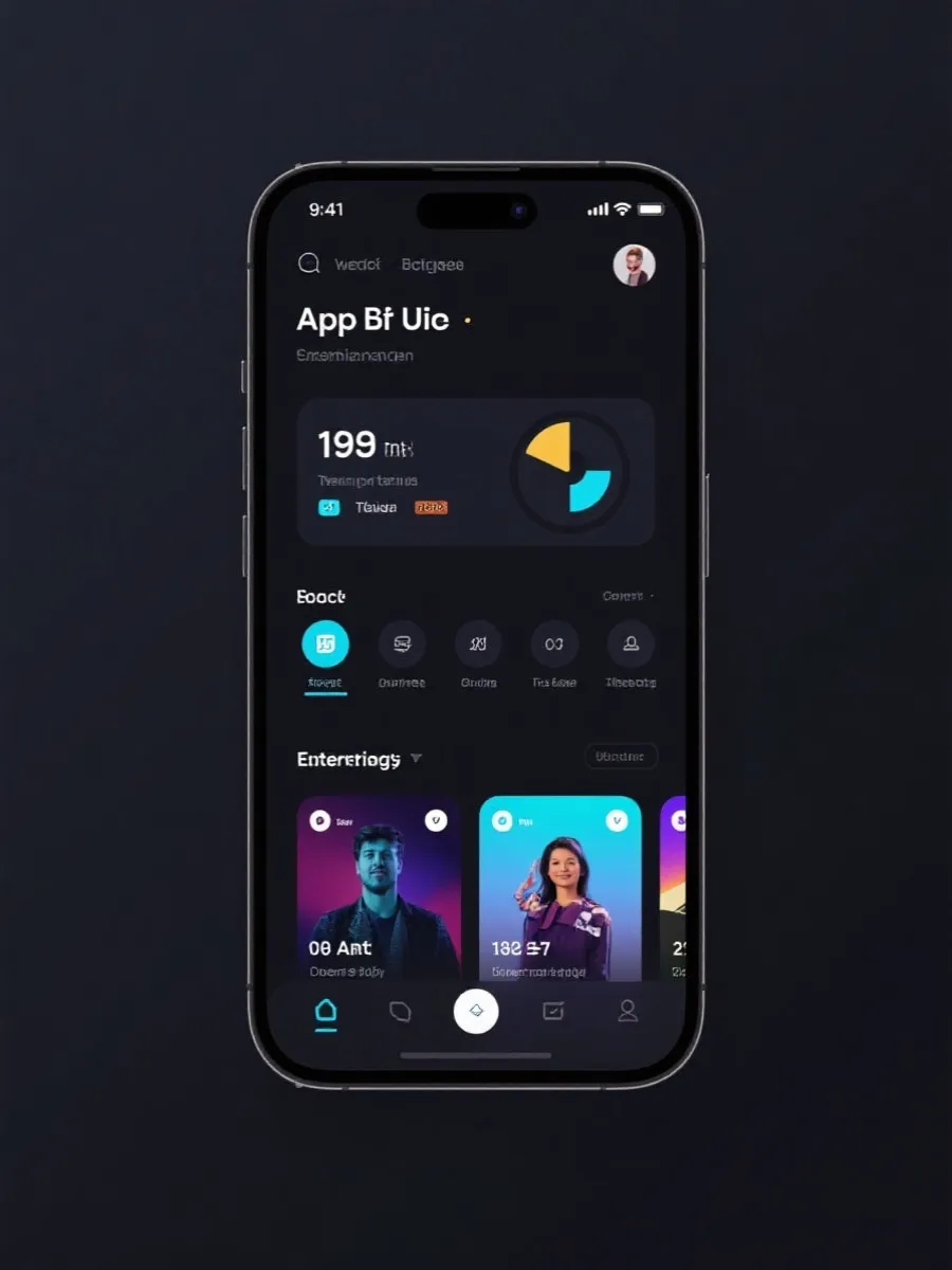 ng娱乐 APP界面示意